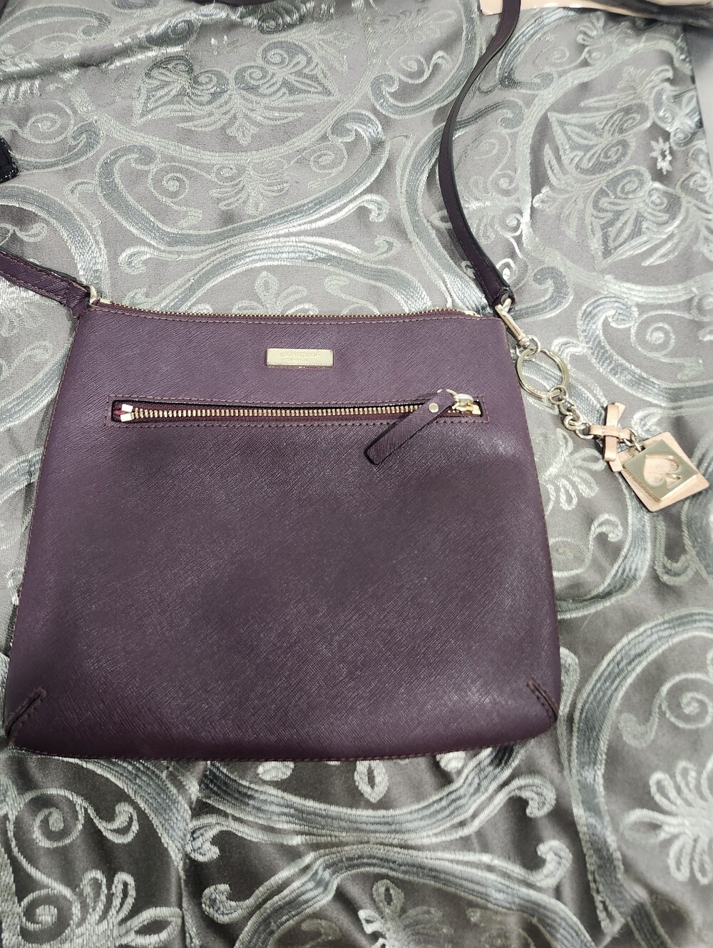 Kate Spade Purple Crossbody Bag w/ hangtag Purple- Soiled Lining, Hardware Worn